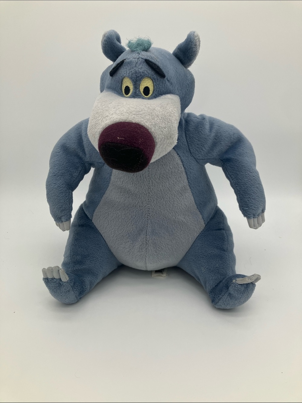 Vintage 2002 Disney The Jungle Book Baloo Bear Plush Hasbro Stuffed Animal Toy